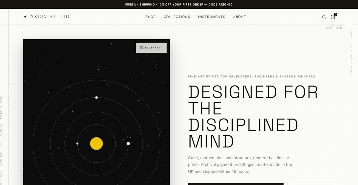 Axion Studio storefront